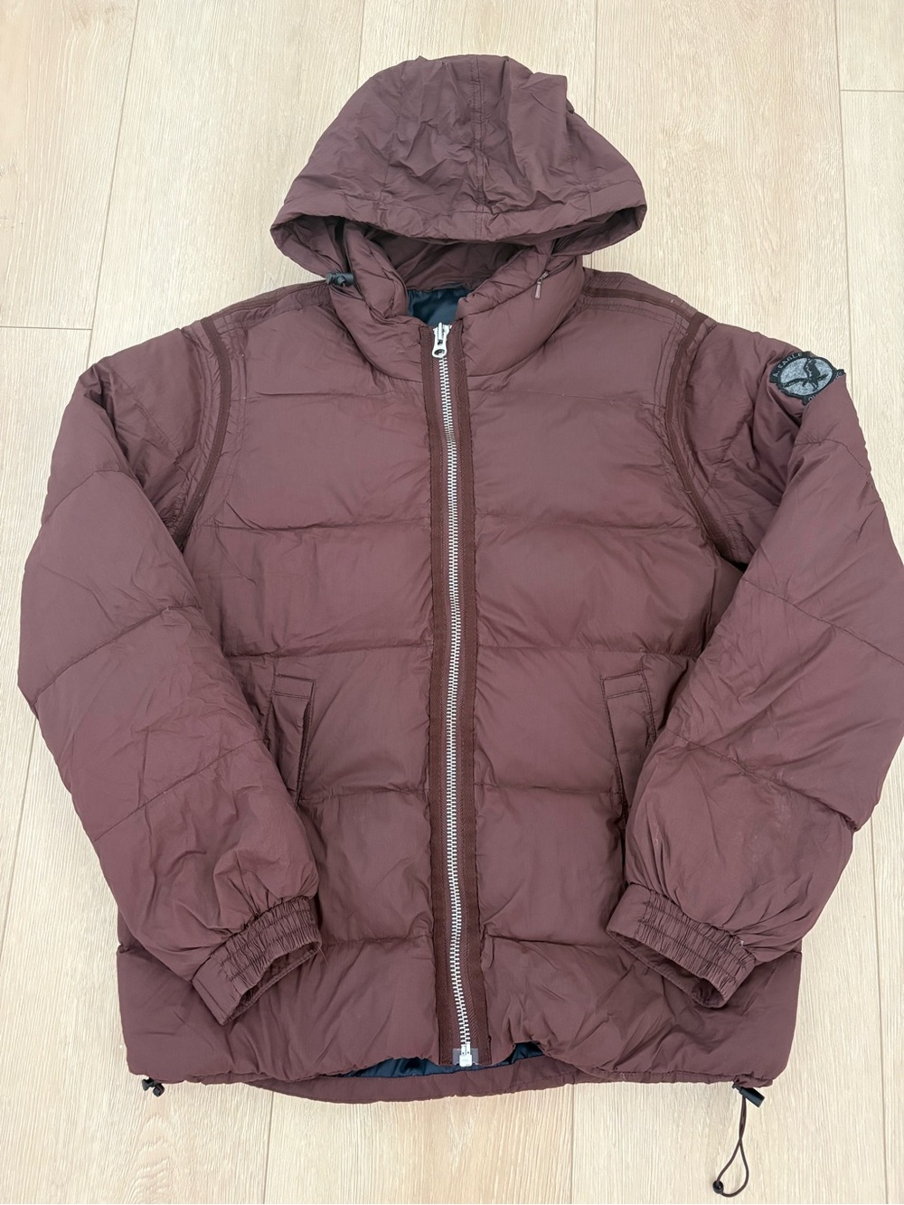 American Eagle Outfitters Chocolate Puffer Jacket